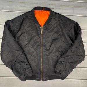 Rothco Bomber Jacket MA-1 Mens 5XL Black Flyers Intermediate MIL-J-6141(USAF)